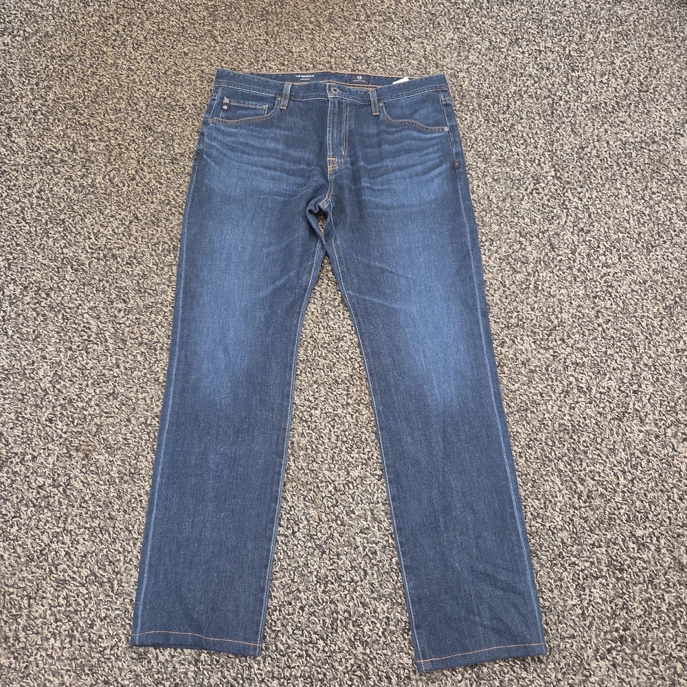 AG Adriano Goldschmied The Graduate Tailored Leg Stretch Blue Jeans 36x34